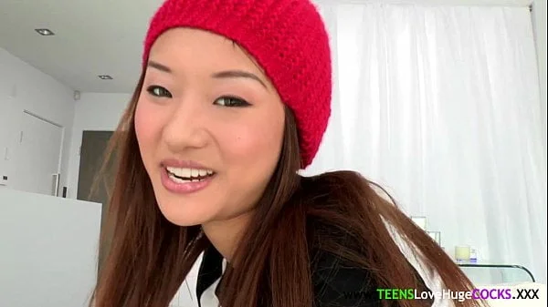 Asian Teen Porn: Bigcock loving asian teen facialized-11935