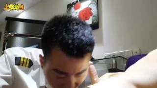 Asian Teen Porn: Chinese pilot having blowjob in hotel-42787