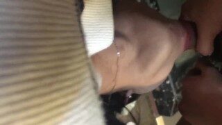 Asian Teen Porn: 潍坊性格小屁股口交 Chinese sexy arse girl give me blowjob-43042