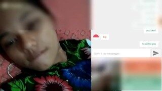 Asian Teen Porn: Indonesian girl finger herself and wanna show her horny face webcam omegle-45837