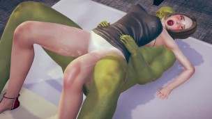 3d animation – asian girl fuck to monster – Free Asian xxx