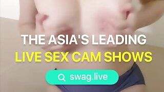 Big tits teen licks her fingers after fingering her pussy swag.live tianning – Free Asian teen porn xxx video
